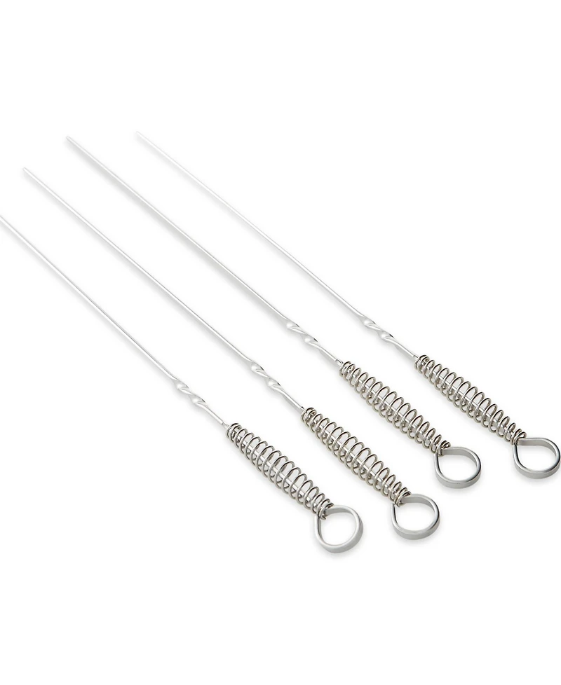 Rsvp International Endurance Stainless Steel 4 Piece 14" Spring Skewer Set