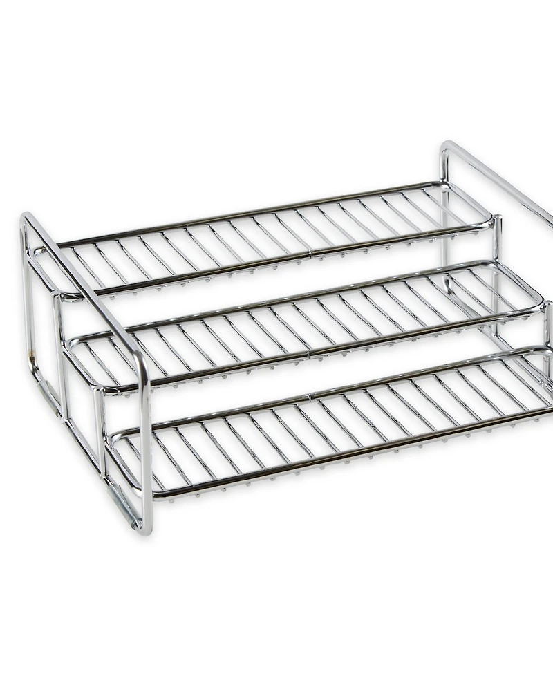 Rsvp International Stainless Steel 11" x 8.5" x 4" 3 Tier Spice/Can Rack