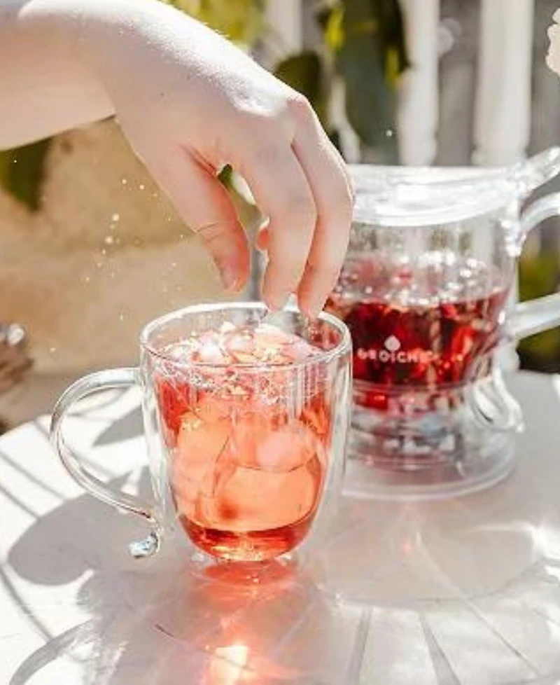 Grosche Tea Perfection Duo- 1000ML Aberdeen Smart Tea Steeper with Cyprus Large Glass Mug