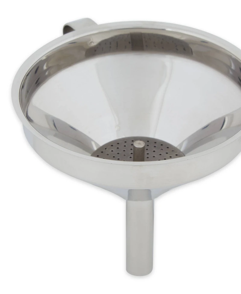 Rsvp International Endurance Stainless Steel 4" x 5" x 4.25" Deluxe Funnel with Removable Filter Set