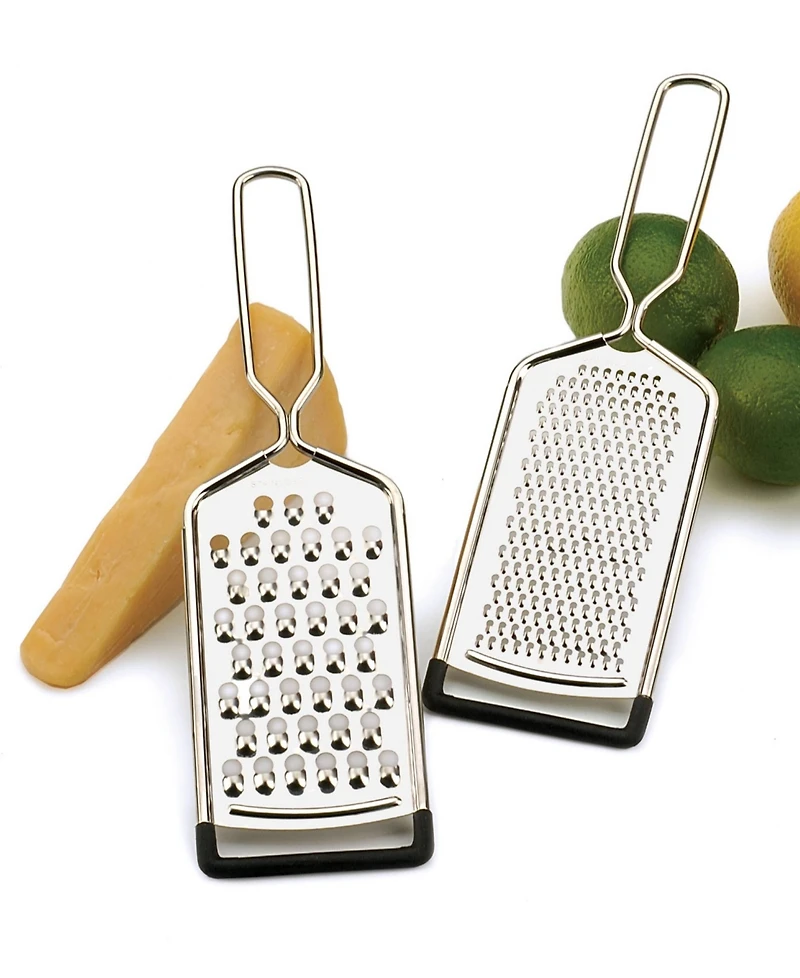 Rsvp International Endurance Stainless Steel 2 Piece 10"x3" Hand Held Cheese Grater
