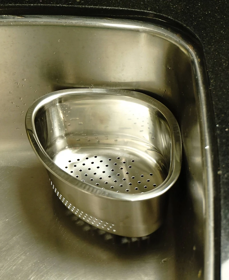 Rsvp International Endurance Pierced Stainless Steel 9"x7"x5" In-Sink Corner Basket