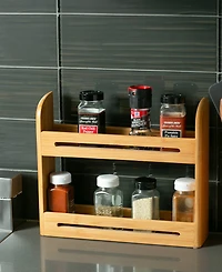 Rsvp International Wood 12" x 2.75" x 10.25" Spice Rack jars not included