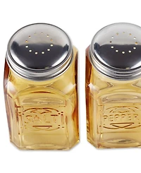 Rsvp International Retro Glass Amber 2 Piece 8 Ounce Retro Style Salt Pepper Set