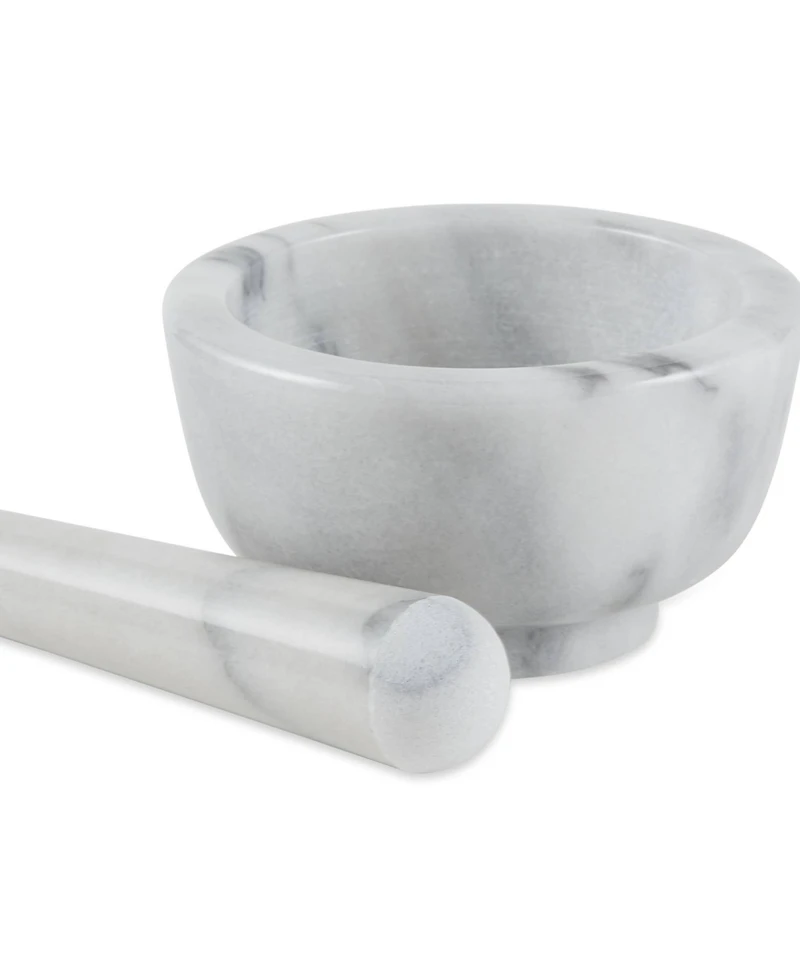 Rsvp International White Marble Mortar Pestle Set