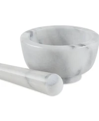 Rsvp International White Marble Mortar Pestle Set