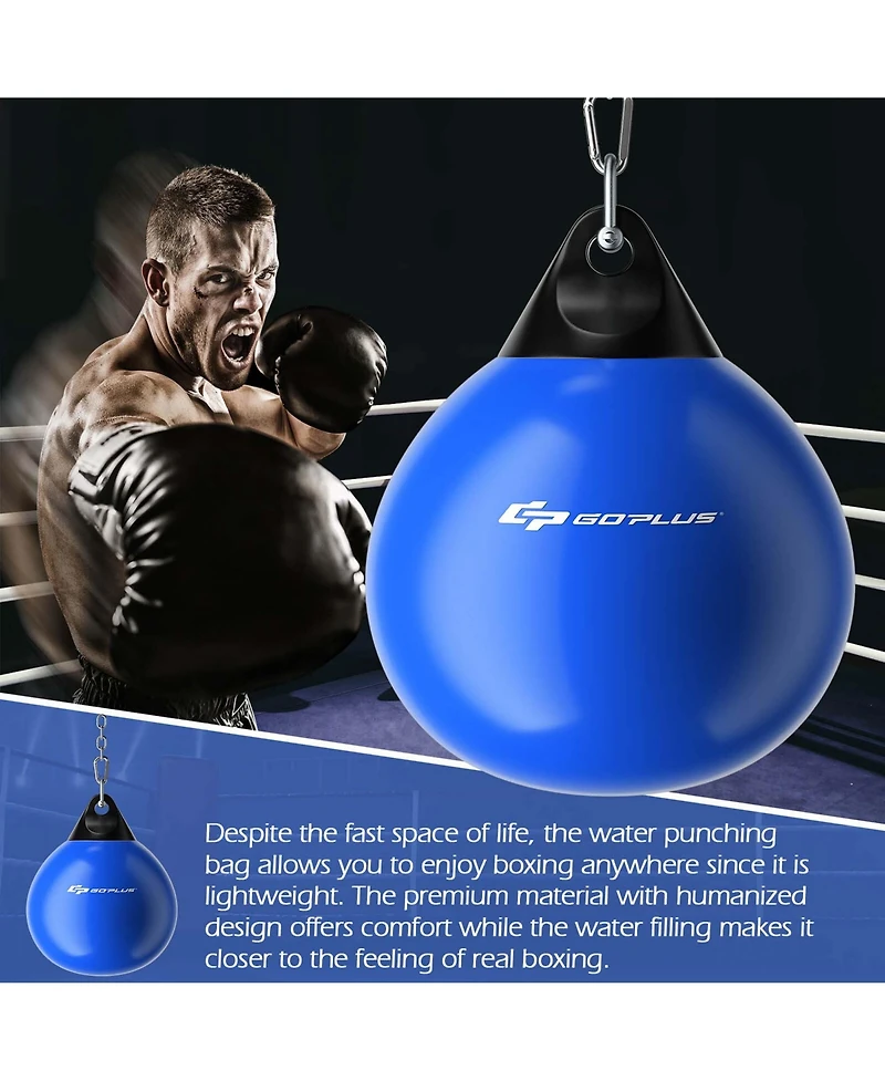 Costway Water Punching Bag 21" 180 Pound Heavy with Adjustable Metal Chain
