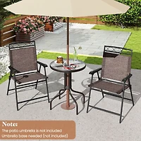 3 Pcs Bistro Conversation Patio Pub Dining Set