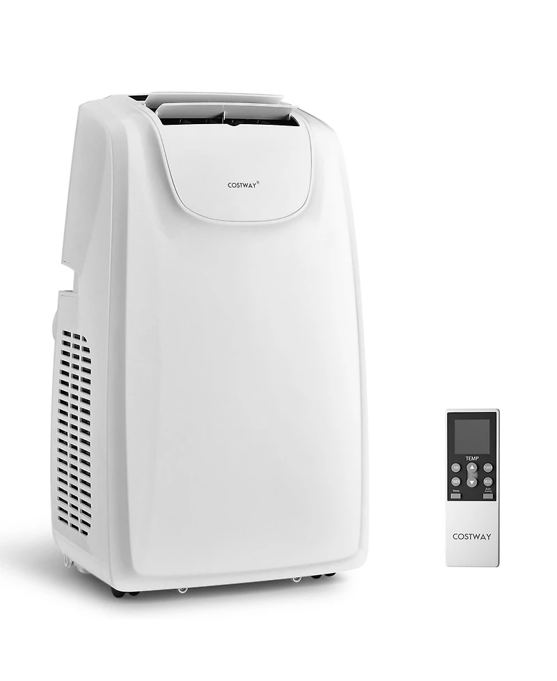 Costway 11,500 Btu Dual Hose Portable Air Conditioner 3-in-1 Ac Unit w/ Remote Control