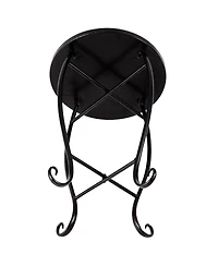Outdoor Indoor Accent Table Plant Stand Cobalt