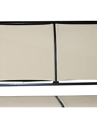 Costway 3 Person Outdoor Patio Swing Canopy Awning Yard Furniture Hammock Steel