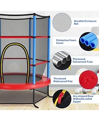 Costway 55" Kids Trampoline Bouncing Jumping Mat Recreational Trampoline