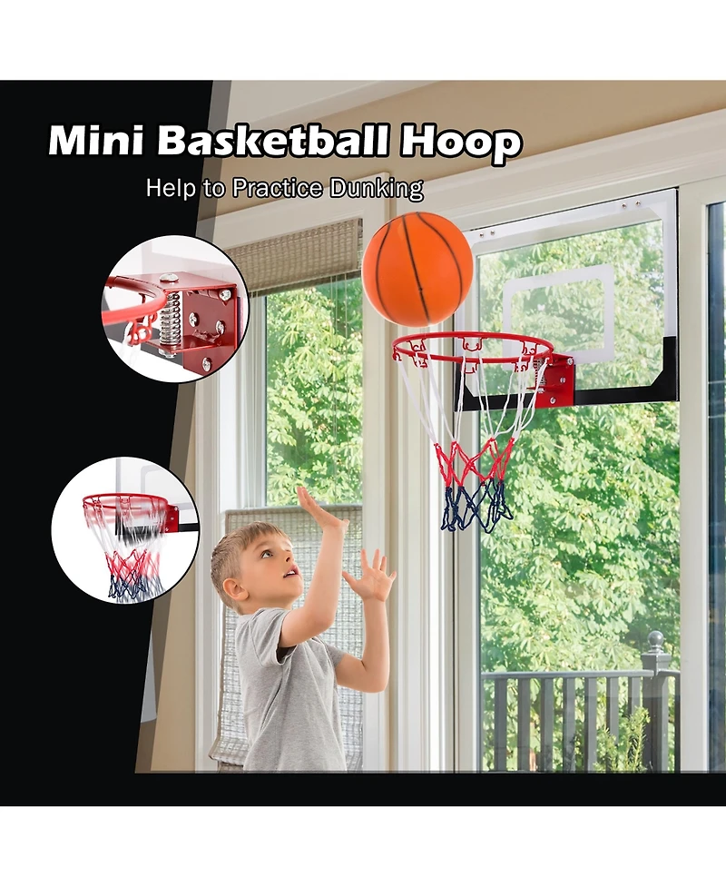 Costway Over-The-Door Mini Basketball Hoop