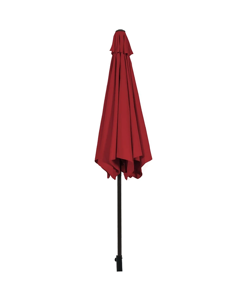 9Ft Outdoor Market Patio Table Umbrella Push Button Tilt Crank Lift