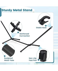 Costway 10.5FT Heavy Duty Stand with Portable Hammock, Stand & Carrying Case for Garden
