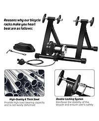 1 pcs Bike Trainer Bicycle Exercise Stand w/ 8 Levels Resistance