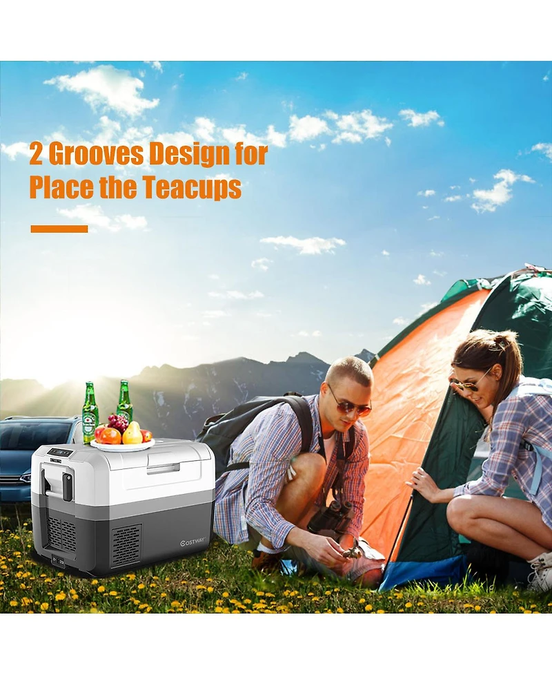 48 Quart Portable Electric Car Cooler Refrigerator Compressor Freezer Camping