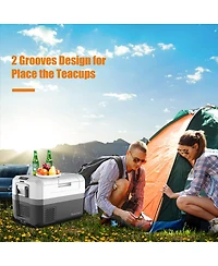 48 Quart Portable Electric Car Cooler Refrigerator Compressor Freezer Camping