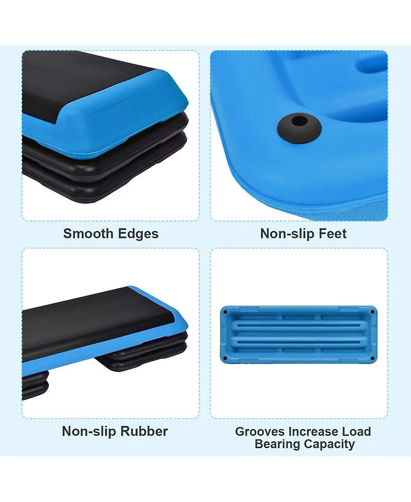 Fitness Aerobic Step Cardio Adjust 4'' - 6