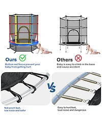 55'' Kids Trampoline Bouncing Jumping Mat Recreational Trampoline