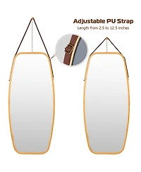 39'' Modern Rectangle Wall Hanging Framed Mirror