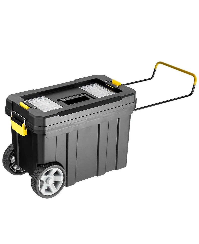 2-in-1 Rolling Tool Box Set Mobile Tool Chest Storage Organizer
