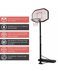 Costway 10ft 43'' Backboard In/outdoor Adjustable Height Basketball