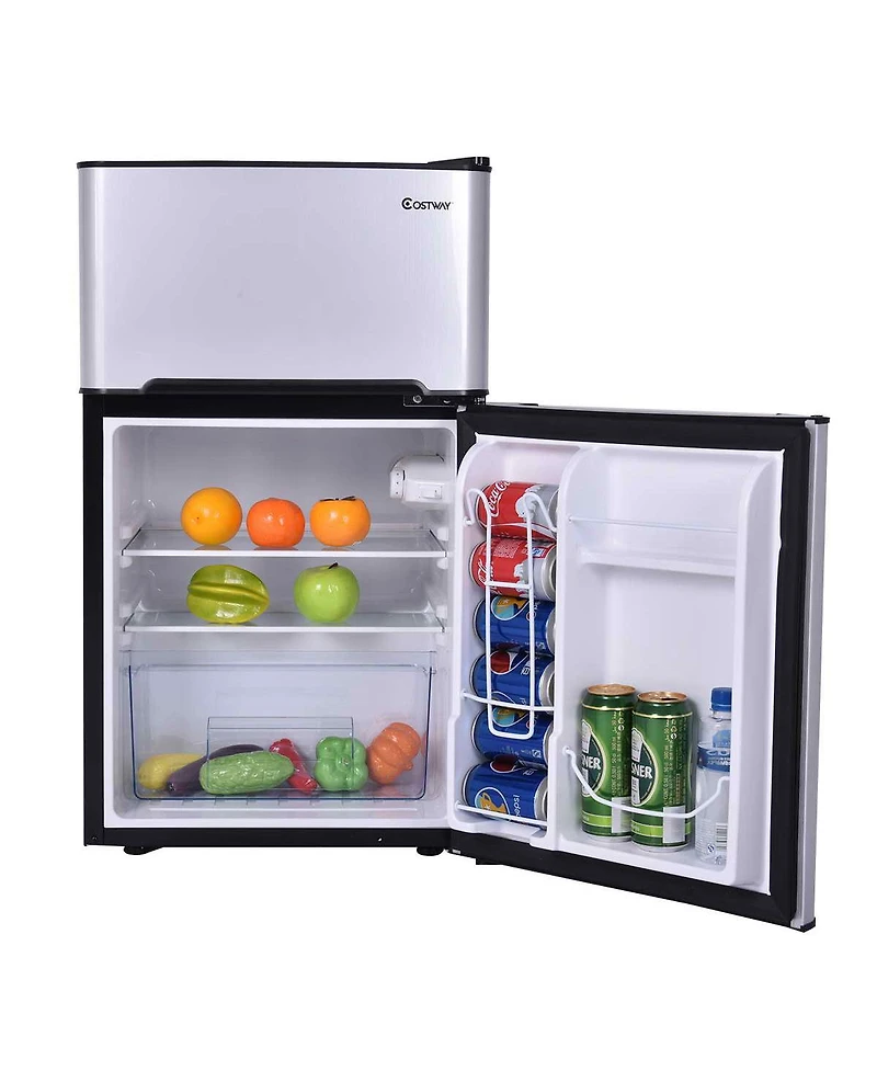 Refrigerator Small Freezer Cooler Fridge Compact 3.2 cu ft. Unit