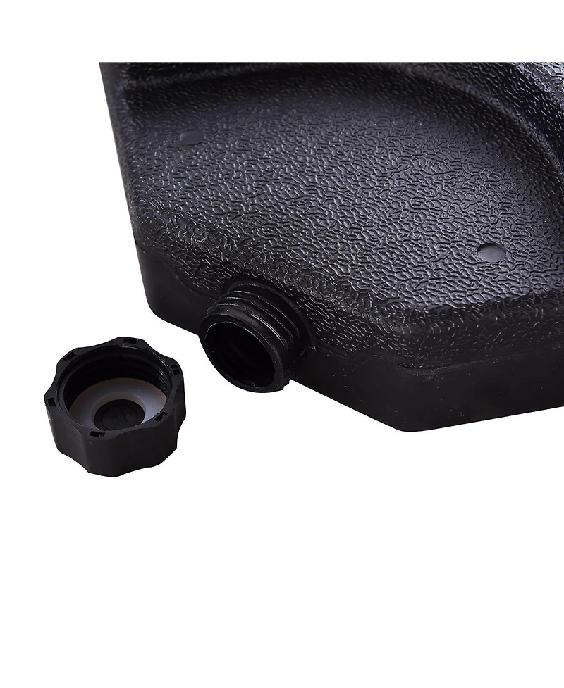 Costway 4 Plate Patio Offset Umbrella Base Stand Weights Sand/Water Filled Base