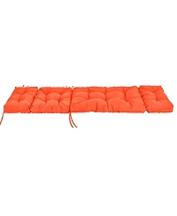 73'' Lounge Chaise Cushion Padded Recliner Cushion