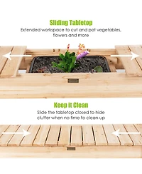 Garden Potting Bench Workstation Table