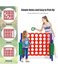 Inolait Jumbo 4-to-Score Giant Game Set with 42 Jumbo Rings and Quick-Release Slider