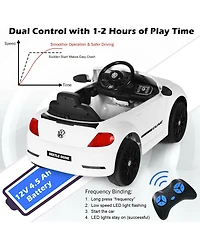 Slickblue Volkswagen Beetle Kids Electric Ride On Car with Remote Control