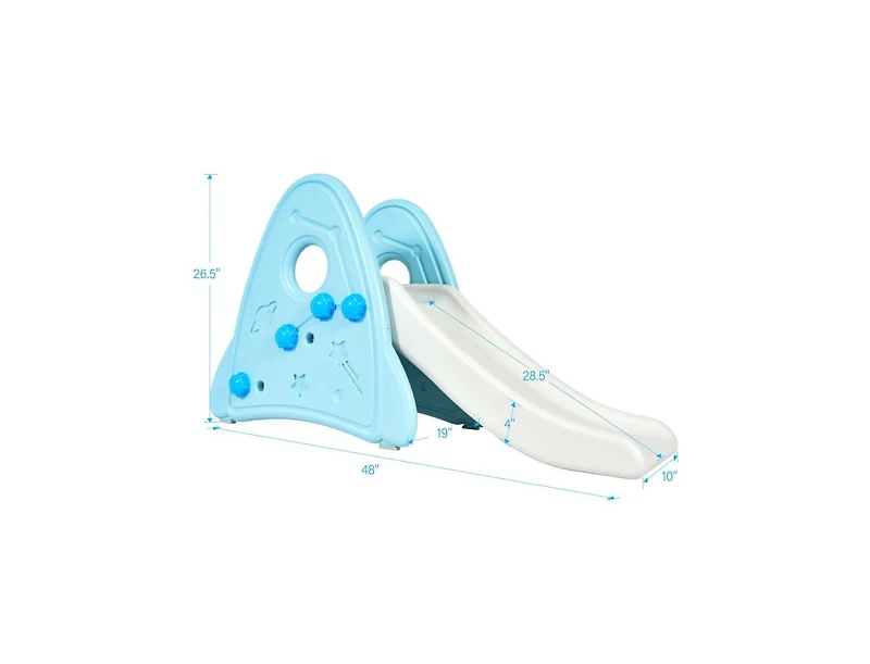 Slickblue Toddler Freestanding Baby Slide Indoor First Play Climber Set