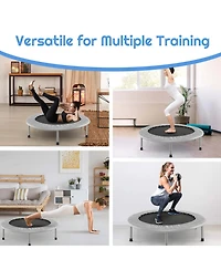 38" Mini Folding Trampoline Portable Recreational Fitness Rebounder