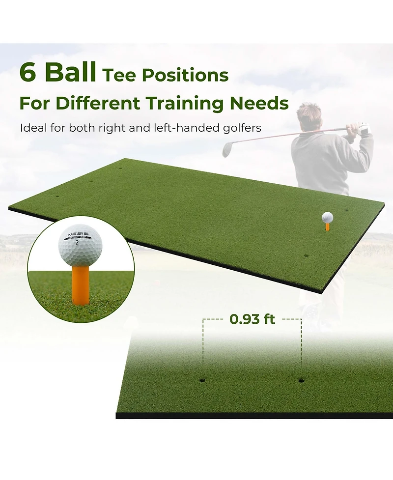 5 x Ft Golf Hitting Mat Artificial Indoor Outdoor Turf Golf Training Mat mm