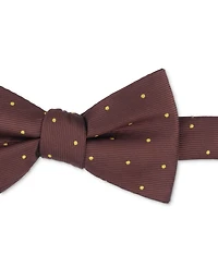 Tayion Collection Men's Brown Dot Bow Tie