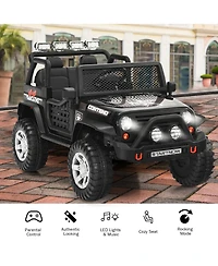 12V Kids Ride On Truck Remote Control Electric Car with Lights&Music