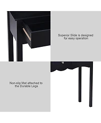 Costway Console Table Hall table Side Table Desk Accent Table 3 Drawers Entryway