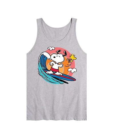 Hybrid Apparel Snoopy Woodstock Surf Men's Jersey Tank