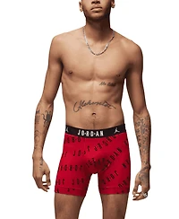Jordan Men's 2-Pack Cotton Flight Essentials Logo Print Boxer Briefs