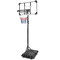 Simplie Fun Adjustable Portable Basketball Hoop System with Stable Base