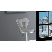 Streamdale Modern Tufted Black Faux Leather Barstool Set (2)