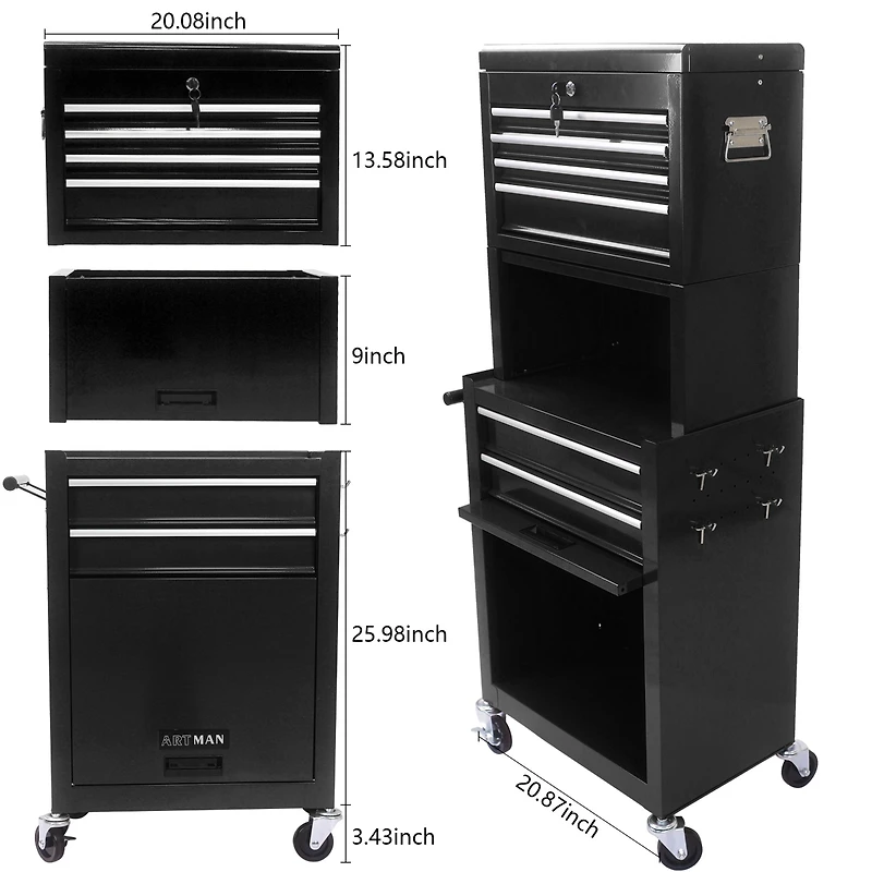 Streamdale 6-Drawer Rolling Tool Chest