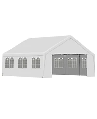Aoodor x 20 Ft. Marquee Party Tent with Church Window Sidewalls ,Waterproof Pavillion Tent ,Outdoor Event Tent,Wedding Party Tent