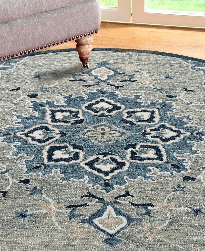 Closeout! Lr Home Rochelle Rug-134 7'3"x7'3" Round Area Rug