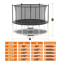 Streamdale 8FT Kids Fitness Trampoline - Easy Installation
