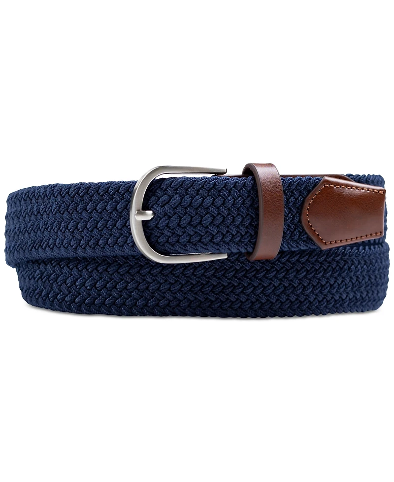 Club Room Men's Stretch Braid Belt, Created for Macy's