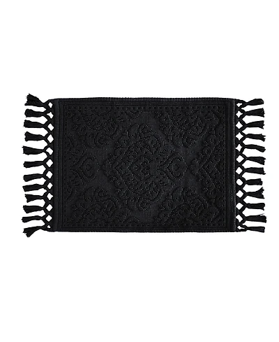 Jean Pierre New York Ricardo Fringe Cotton Bath Rug 17" x 31"