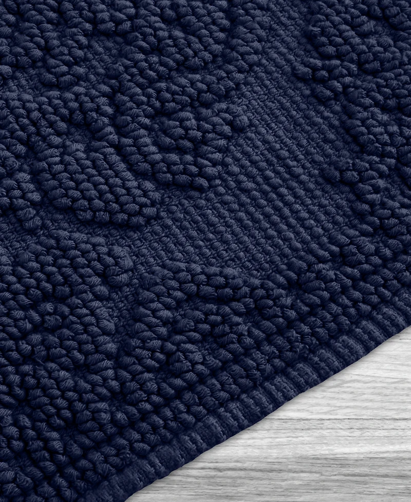 Jean Pierre New York Ricardo Fringe Cotton Bath Rug 17" x 31"
